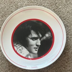 Elvis Presley Collector's Plate - Red and White